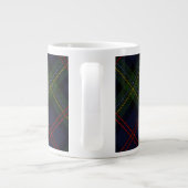 Rustieke Plaid-houder Tartan Grote Koffiekop (Achterkant)