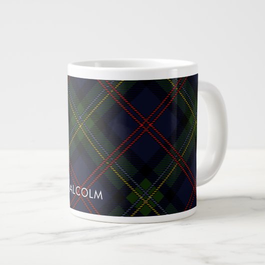 Rustieke Plaid-houder Tartan Grote Koffiekop (Voorkant rechts)