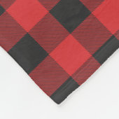 Rustieke Plaid Kerstvakantie Elegant Fleece Deken (Hoek)