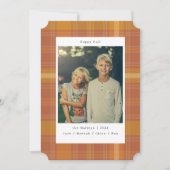 Rustieke Plaid Kleur veranderende Foto Herfst Feestdagenkaart (Voorkant)