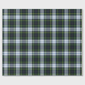 Rustieke Plaid Witte en Groene Clan Gordon Tartan Cadeaupapier (Vlak)