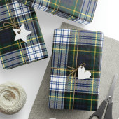 Rustieke Plaid Witte en Groene Clan Gordon Tartan Cadeaupapier