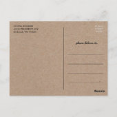 rustieke plak hout | Dank u Briefkaart (Achterkant)