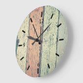 Rustieke Plank Wand Kunst Grote Klok (Hoek)