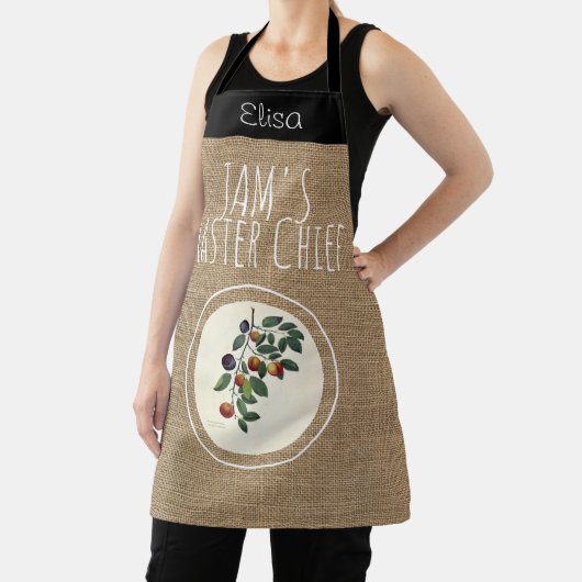  rustieke Plum Jam gepersonaliseerd Schort (Insitu)