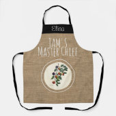 rustieke Plum Jam gepersonaliseerd Schort (Voorkant)