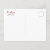 Rustieke Poinsettia | Sla de datum op Kerstfeestje Aankondigingskaart (Achterkant)