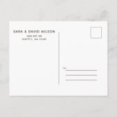 Rustieke Poinsettia Winter Foliage Save the Date Aankondigingskaart (Achterkant)