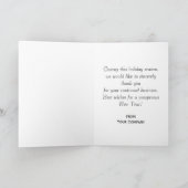 Rustieke Poinsettia Zakelijk Land Kerstmis Feestdagen Kaart (Binnen)