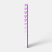 Rustieke Polka Dot Heliotrope Paarse hartpatroon Samsung Galaxy Hoesje (Linkerkant)