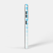 Rustieke polka dot malibu blauw hart patroon samsung galaxy hoesje (Rechterkant)