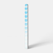 Rustieke polka dot malibu blauw hart patroon samsung galaxy hoesje (Linkerkant)