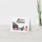 Rustieke Pommerse Kerst Kaart (Voorkant)