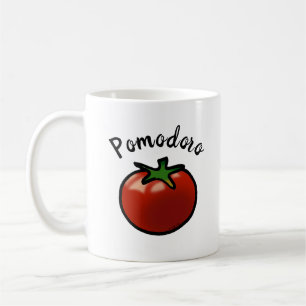 Rustieke Pomodoro Italiaanse Tomaat Grafiek Koffiemok