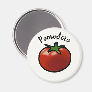 Rustieke Pomodoro Italiaanse Tomaat Grafisch Magneet