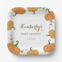 Rustieke Pompoen & Bladeren Genderneutraal Baby sh