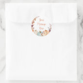 Rustieke Pompoen Bloemstuk Uw Bericht Hier Sticker (Tas)