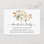 Rustieke Pompoen Boeken voor Baby insert kaart (Voorkant)