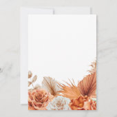 Rustieke pompoen Coquette herfst in liefde vrijgez Kaart (Achterkant)