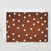 Rustieke Pompoen Dank u Kaart Bloemen Herfst Bruin (Achterkant)