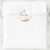 Rustieke pompoen Dank u Stickers (Tas)