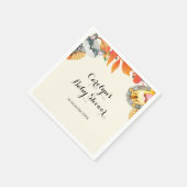 Rustieke pompoen Dier Baby shower servet (Hoek)