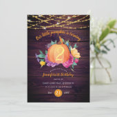 Rustieke Pompoen ELKE Verjaardag Aquarel HERFST Mo Kaart (Staand voorkant)