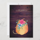 Rustieke Pompoen ELKE Verjaardag Aquarel HERFST Mo Kaart (Achterkant)