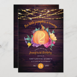 Rustieke Pompoen ELKE Verjaardag Aquarel HERFST Mo Kaart