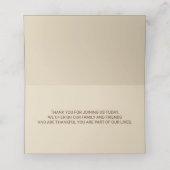 Rustieke pompoen Happy Thanksgiving Plaatskaartje (Binnenkant ongevouwen)