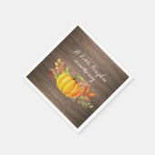 Rustieke pompoen Herfst Baby shower servet (Hoek)