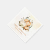 Rustieke Pompoen Herfst Bloemen Thanksgiving Diner Servet (Hoek)