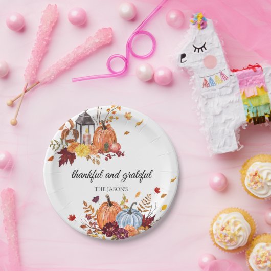 Rustieke pompoen herfst Thanksgiving Papier Borden Papieren Bordje (Feest)