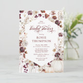 Rustieke pompoen Herfst Wildflower Vrijgezellenfee Kaart (Staand voorkant)