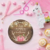 Rustieke Pompoen Papier Borden Herfst Douchehout Papieren Bordje (Feest)