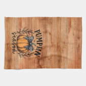 Rustieke Pompoen Seizoen Herfst Thanksgiving Theedoek (Horizontaal)