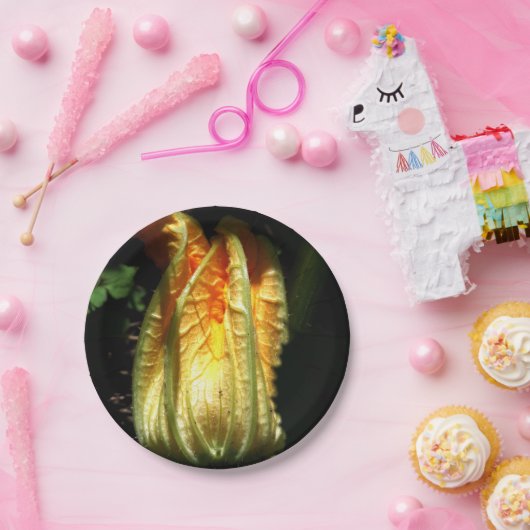 Rustieke, pompoenbloesem aangepaste papieren Borde Papieren Bordje (Feest)