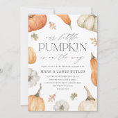 Rustieke pompoenen Alles in één Baby shower Kaart (Voorkant)