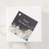 Rustieke Pompoenen Boerderij Happy Thanksgiving Bedankjes Labels (In situ)