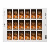 Rustieke pompoenen Herfst schuur bruiloft gunst La Etiket (Full Sheet)