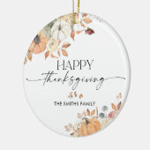 Rustieke Pompoenen Thanksgiving Dinner Ornament (Links)