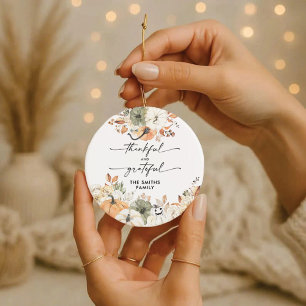 Rustieke Pompoenen Thanksgiving Dinner Ornament