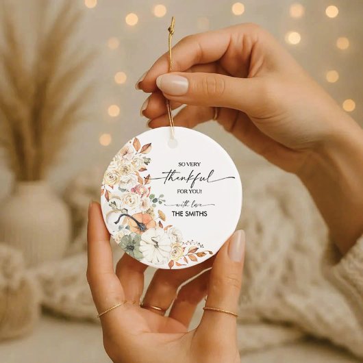 Rustieke Pompoenen Thanksgiving Dinner Ornament