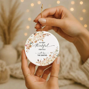 Rustieke Pompoenen Thanksgiving Dinner Ornament