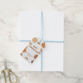 Rustieke pompoentaart Happy Thanksgiving Gift Labe Cadeaulabel (Met Touw)