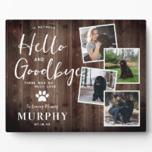 Rustieke pootafdrukken gepersonaliseerde huisdier 