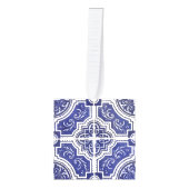 Rustieke  Portugese Tegels Azulejo Christmas Decoratie (Voorkant)