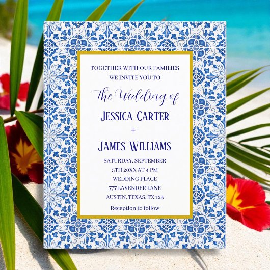 Rustieke Portugese Tegels Mediterrane bruiloft