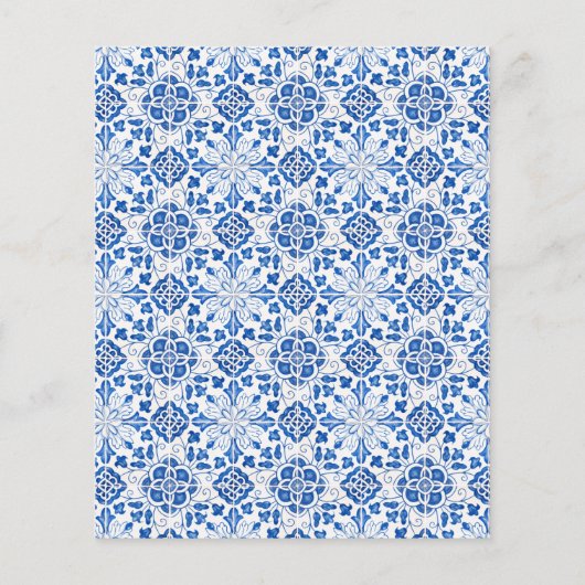 Rustieke Portugese Tegels Mediterrane bruiloft (Achterkant)