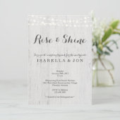 Rustieke post-huwelijksbrunch de ochtend erna kaart (Staand voorkant)